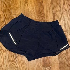 Black Lululemon Hotty Hot Shorts